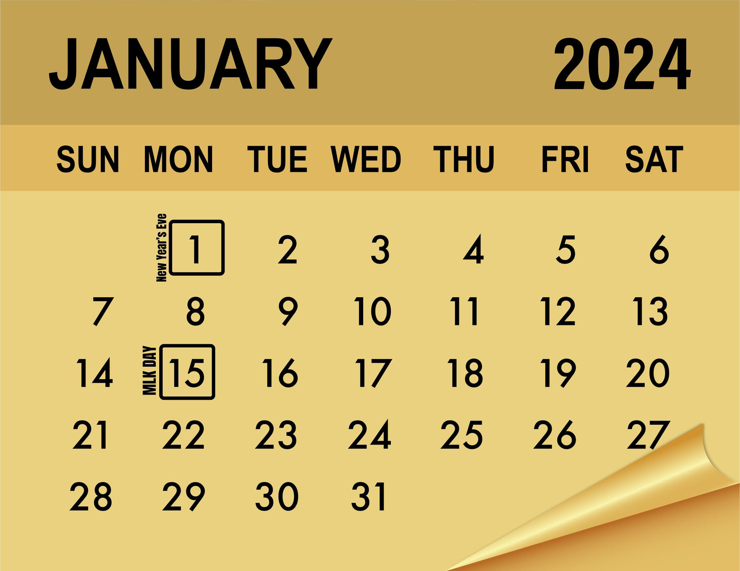 FREE GARAGE CALENDAR